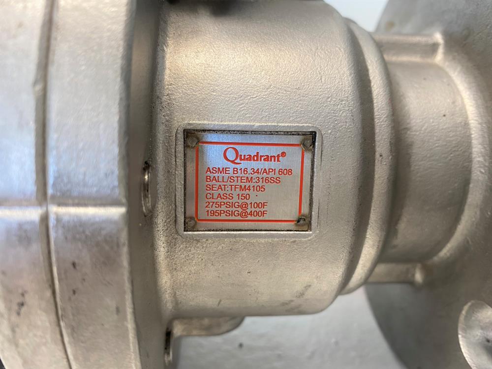 Quadrant AF FP 2" 150# CF8M Ball Valve F2F-SSRRLH1F200